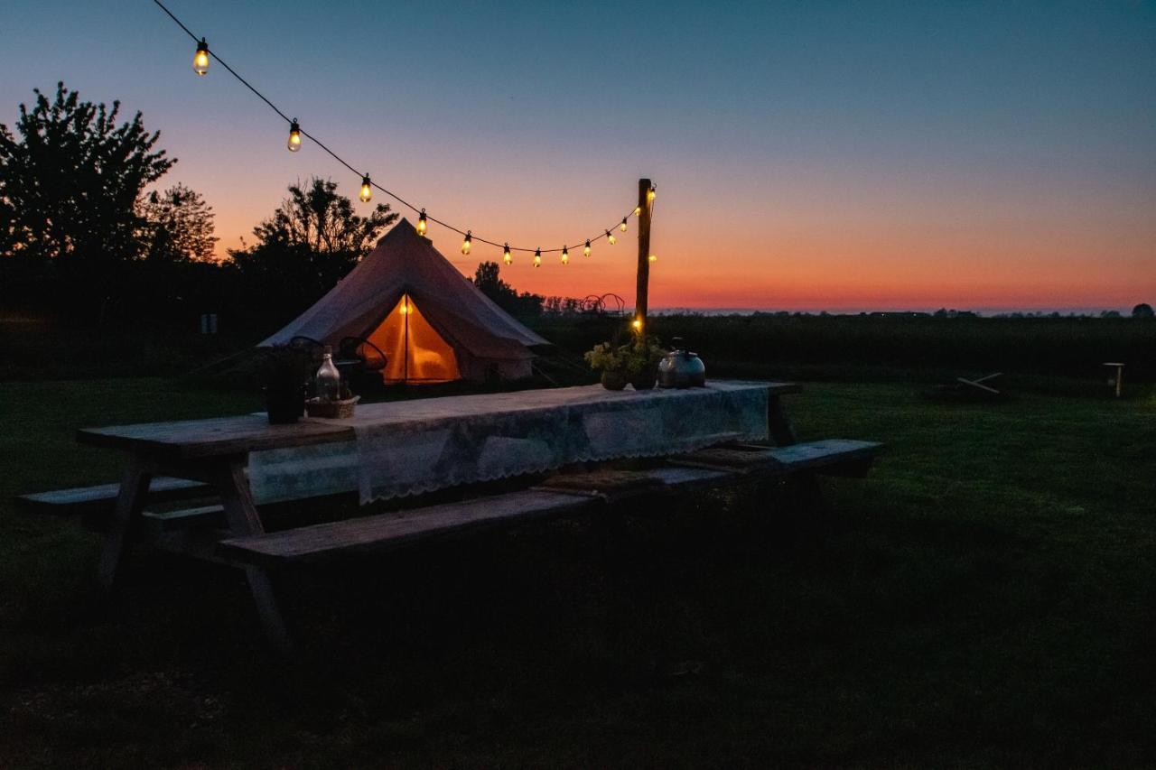 Smuk Lytse Bell Tent Echtenerbrug Exterior foto